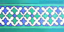 Load image into Gallery viewer, 4"x8" Perla Design/Aqua Blue Cross