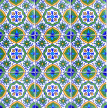 Load image into Gallery viewer, 4"x4" Fatima Green Design