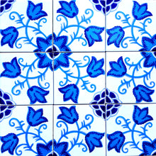 Load image into Gallery viewer, 4"x4" Flowery Turquoise Design