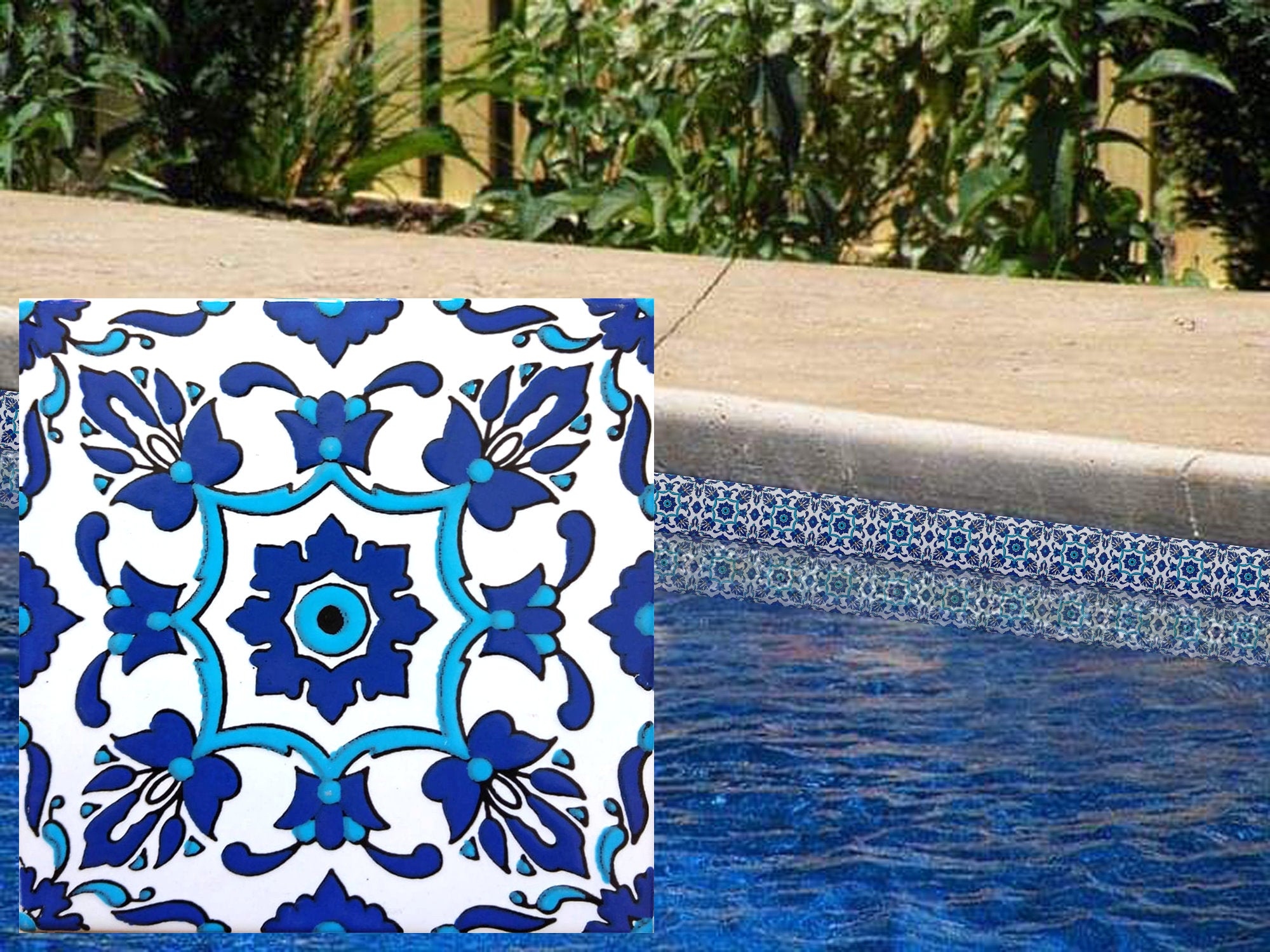 Ruth Design Pool Tile 6x6 - Pool Tiles Delivered