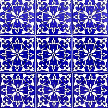 Load image into Gallery viewer, 4&quot;x4&quot; Mediterranean Blue Design
