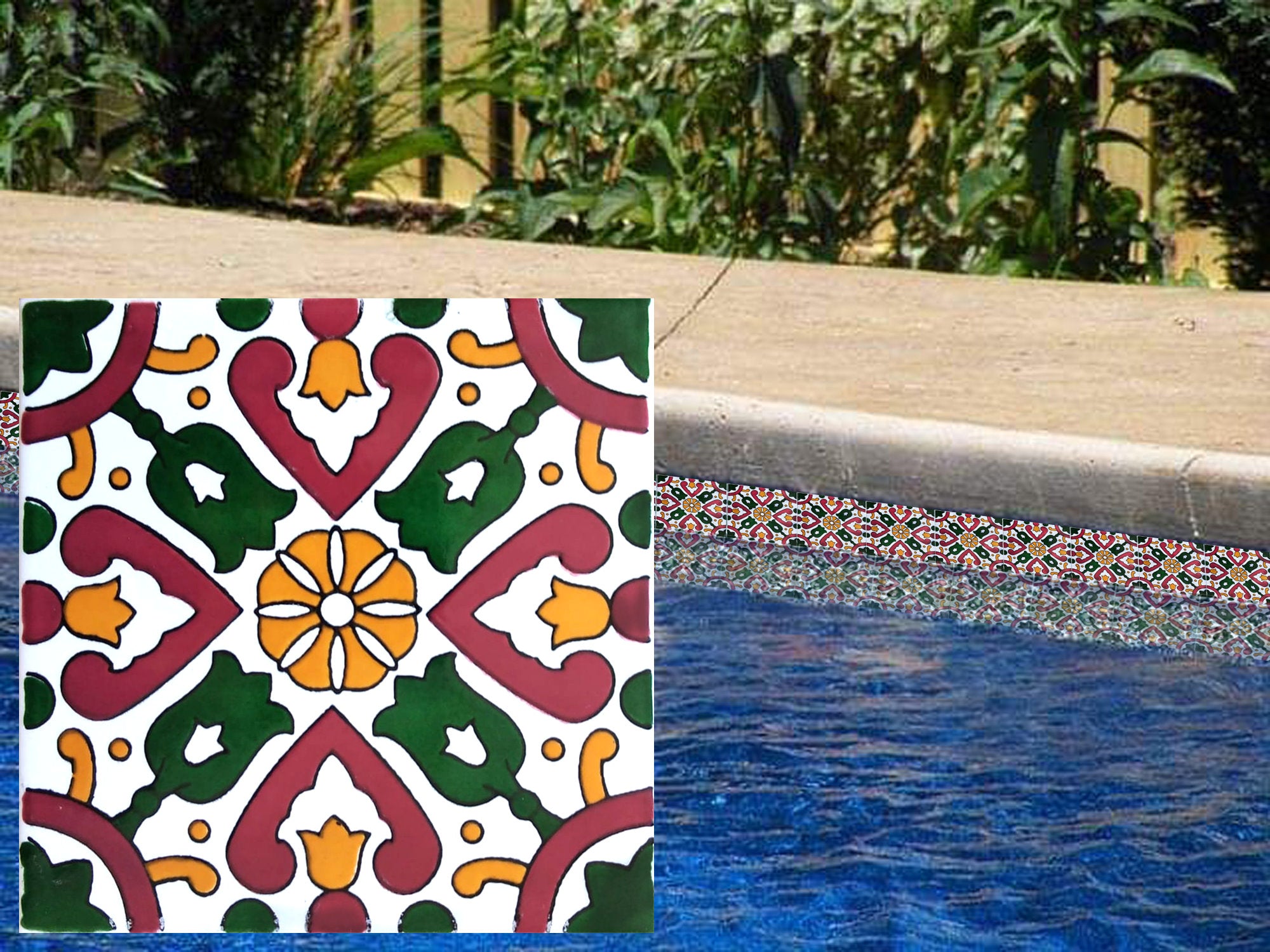 Santander Design Pool Tile 6x6